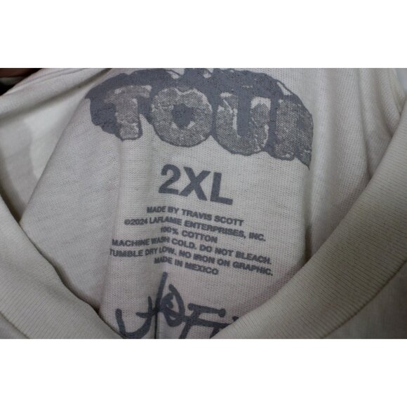 Travis Scott Mens 2XL Circus Maximus Tour Concert Tee Utopia T-Shirt NEW Q1006 - Picture 3 of 5
